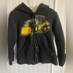 John Deere black zip up hoodie